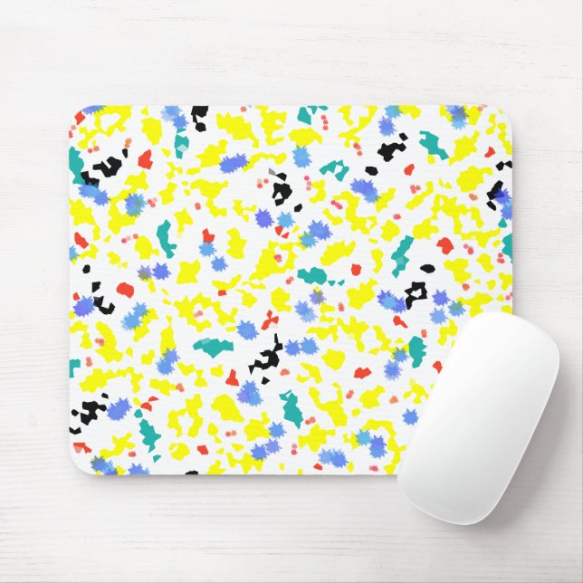 Farbige Blobs Mousepad (Mit Mouse)