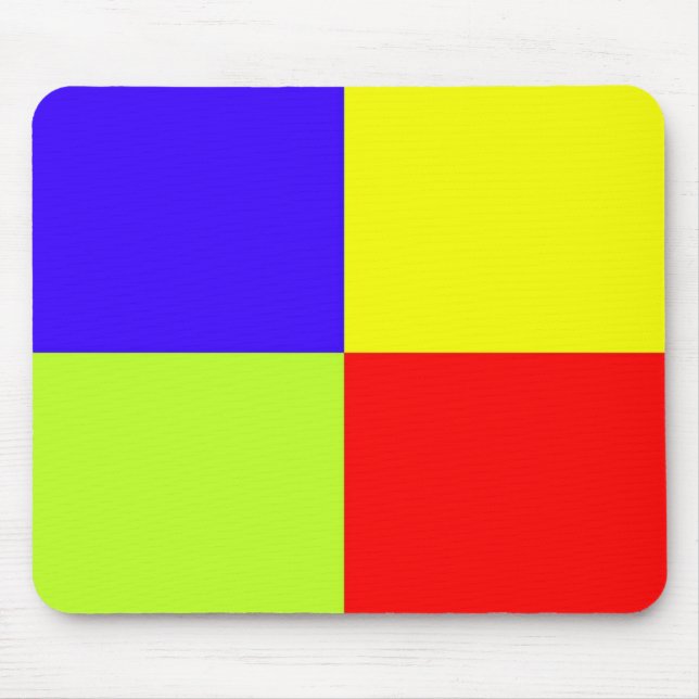 Farbige Blockkunst Mousepad (Vorne)