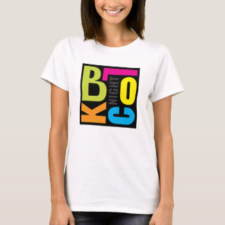 Farbige Blockparty vorne und hinten T-Shirt