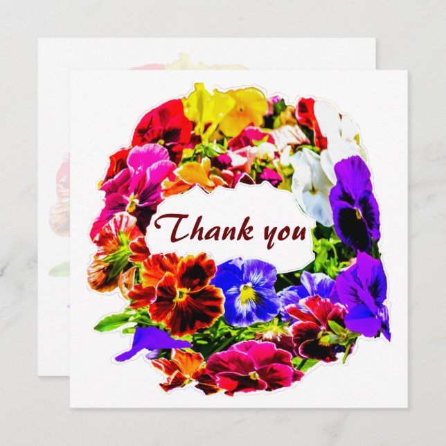 Farbige Blume (Vorne/Hinten)