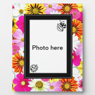 Farbige Blume Art Fotoplatte