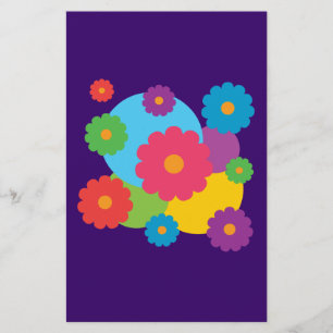 Farbige Blume Briefpapier