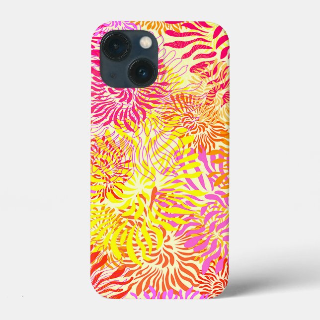 Farbige Blume Case-Mate iPhone Hülle (Rückseite)
