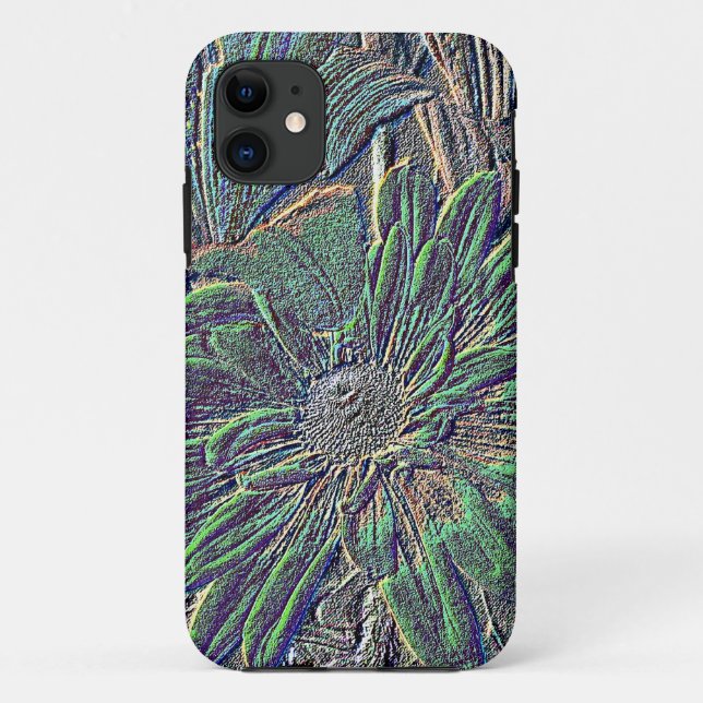 Farbige Blume Case-Mate iPhone Hülle (Rückseite)