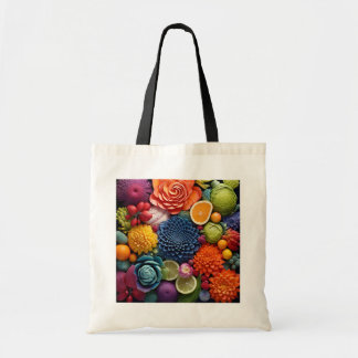 Farbige Blume - Design 1 Tragetasche