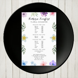 Farbige Blume Design Editable Template Flyer