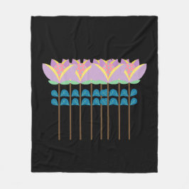 Farbige Blume Fleecedecke