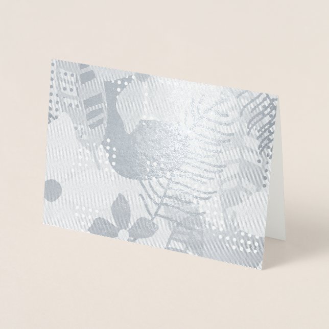 Farbige Blume Folienkarte (Vorderseite)