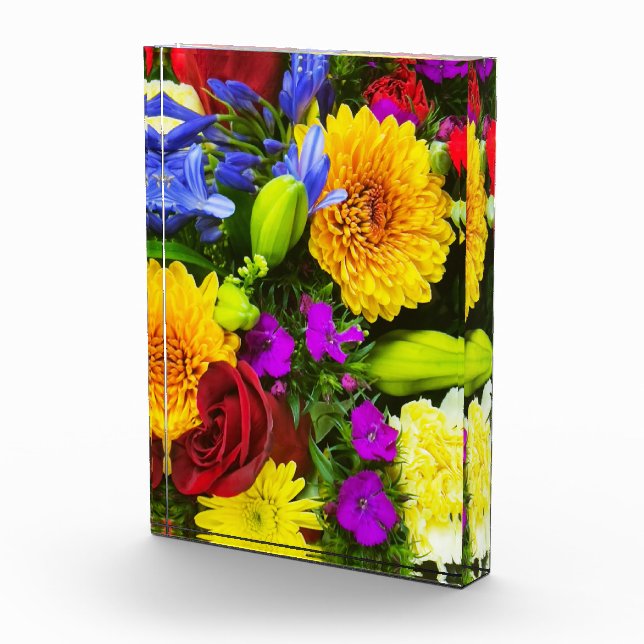 Farbige Blume Fotoblock (Rechts)