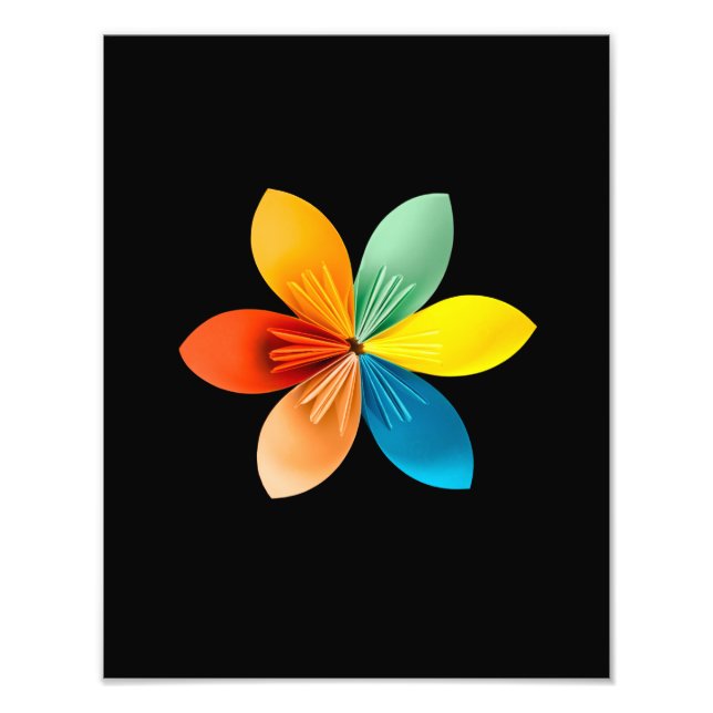Farbige Blume Fotodruck (Vorne)