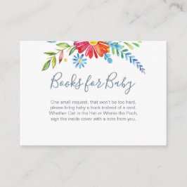 Farbige Blume für Babysteckkarte Begleitkarte