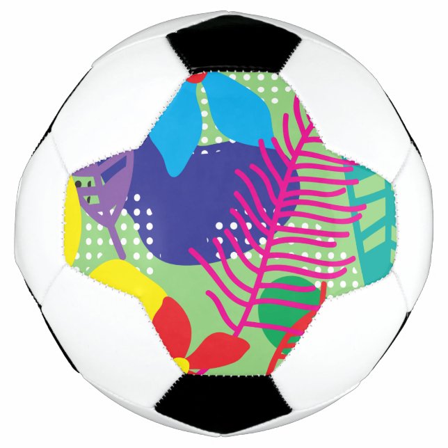 Farbige Blume Fußball (Vorderseite)