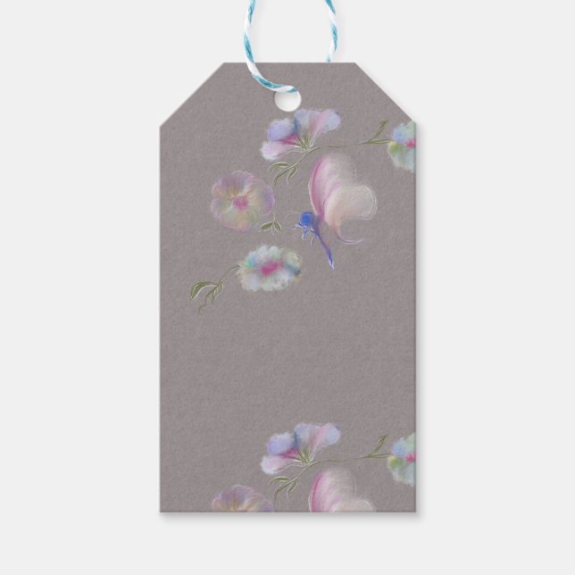 Farbige Blume Geschenkanhänger (Vorderseite)