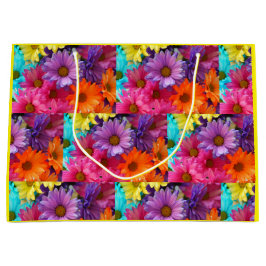 Farbige Blume-Geschenktasche Große Geschenktüte