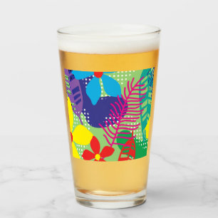 Farbige Blume Glas