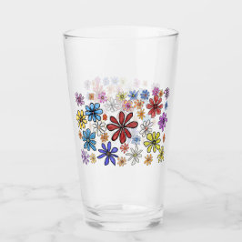 Farbige Blume Glas