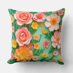 Farbige Blume Kissen