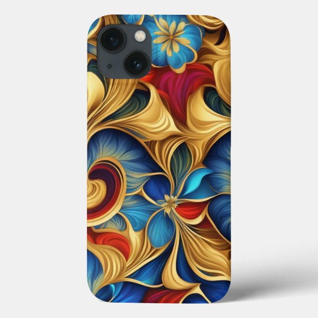 Farbige Blume mehrfarbig Case-Mate iPhone Hülle (Rückseite)