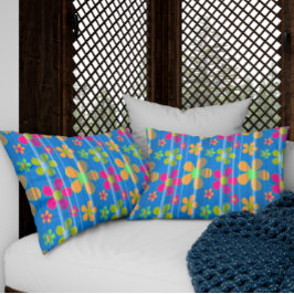 Farbige Blume Muster Muster Kissen Case Kissenbezug