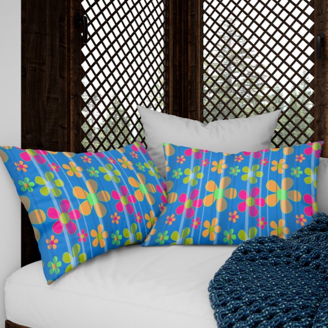 Farbige Blume Muster Muster Kissen Case Kissenbezug (Von Creator hochgeladen)