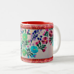 Farbige Blume Muster Tasse