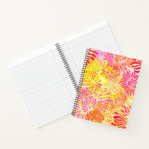 Farbige Blume Notizbuch