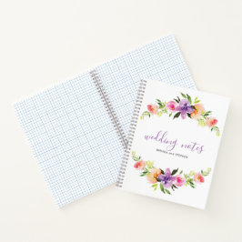 Farbige Blume Notizbuch