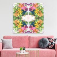 Farbige Blume Petals Aquarellmuster Malerei