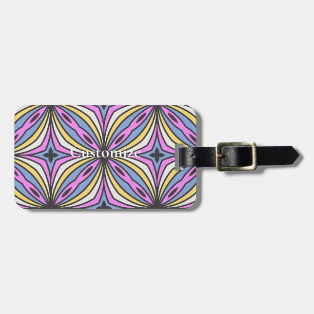 Farbige Blume Petals Thunder_Cove Gepäckanhänger (Vorderseite horizontal)