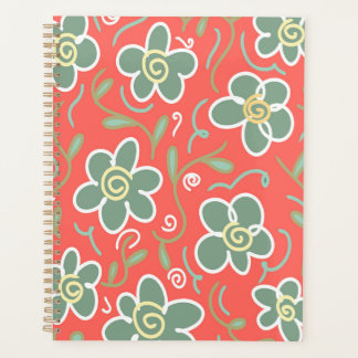 Farbige Blume Planer