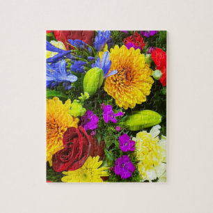Farbige Blume Puzzle