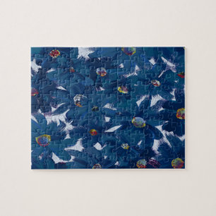 Farbige Blume Puzzle