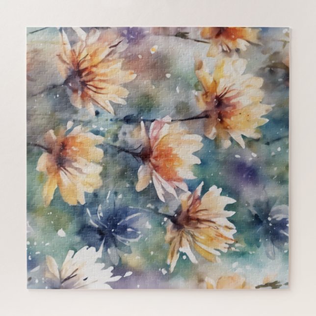 Farbige Blume Puzzle (Horizontal)