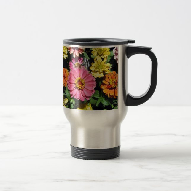 Farbige Blume Reisebecher (Rechts)