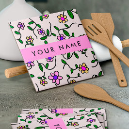 Farbige Blume, rosa Hintergrund, rosa Fliese