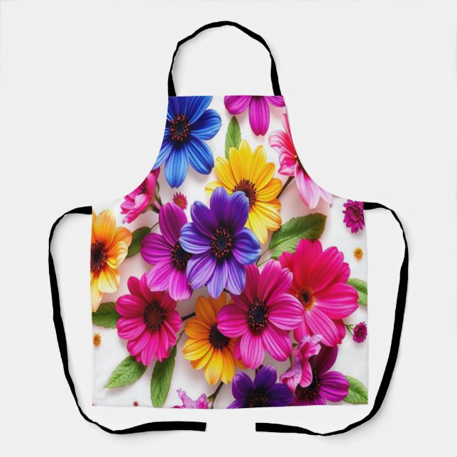 farbige Blume Schürze (Vorderseite)