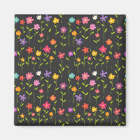 Farbige Blume schwarz