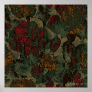 Farbige Blume-Tarnung Poster