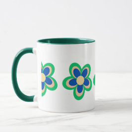 Farbige Blume Tasse