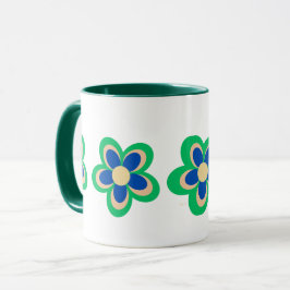 Farbige Blume Tasse