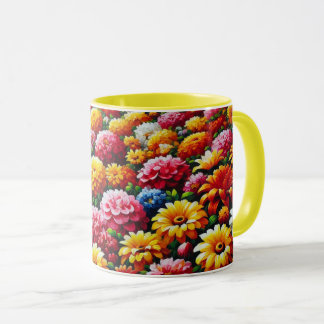 Farbige Blume Tasse