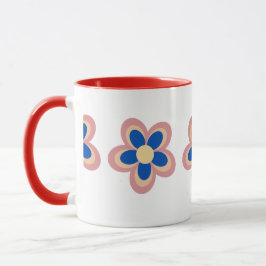 Farbige Blume Tasse
