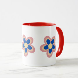 Farbige Blume Tasse