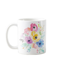 Farbige Blume Tasse