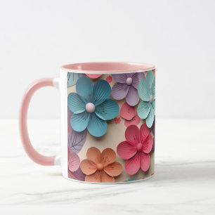 Farbige Blume Tasse