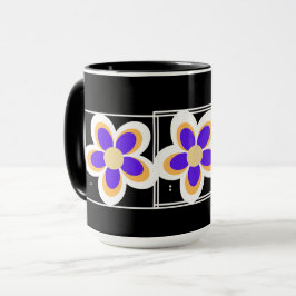 Farbige Blume Tasse