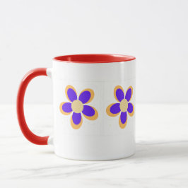 Farbige Blume Tasse