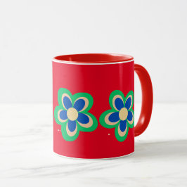 Farbige Blume Tasse