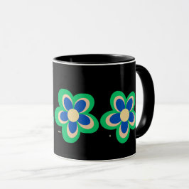 Farbige Blume Tasse