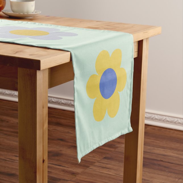 Farbige Blume Vintag Kurzer Tischläufer (Beispiel)
